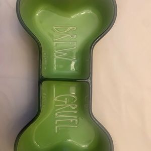 Rae Dunn Bone Shaped Brew And Gruel Pet Bowl